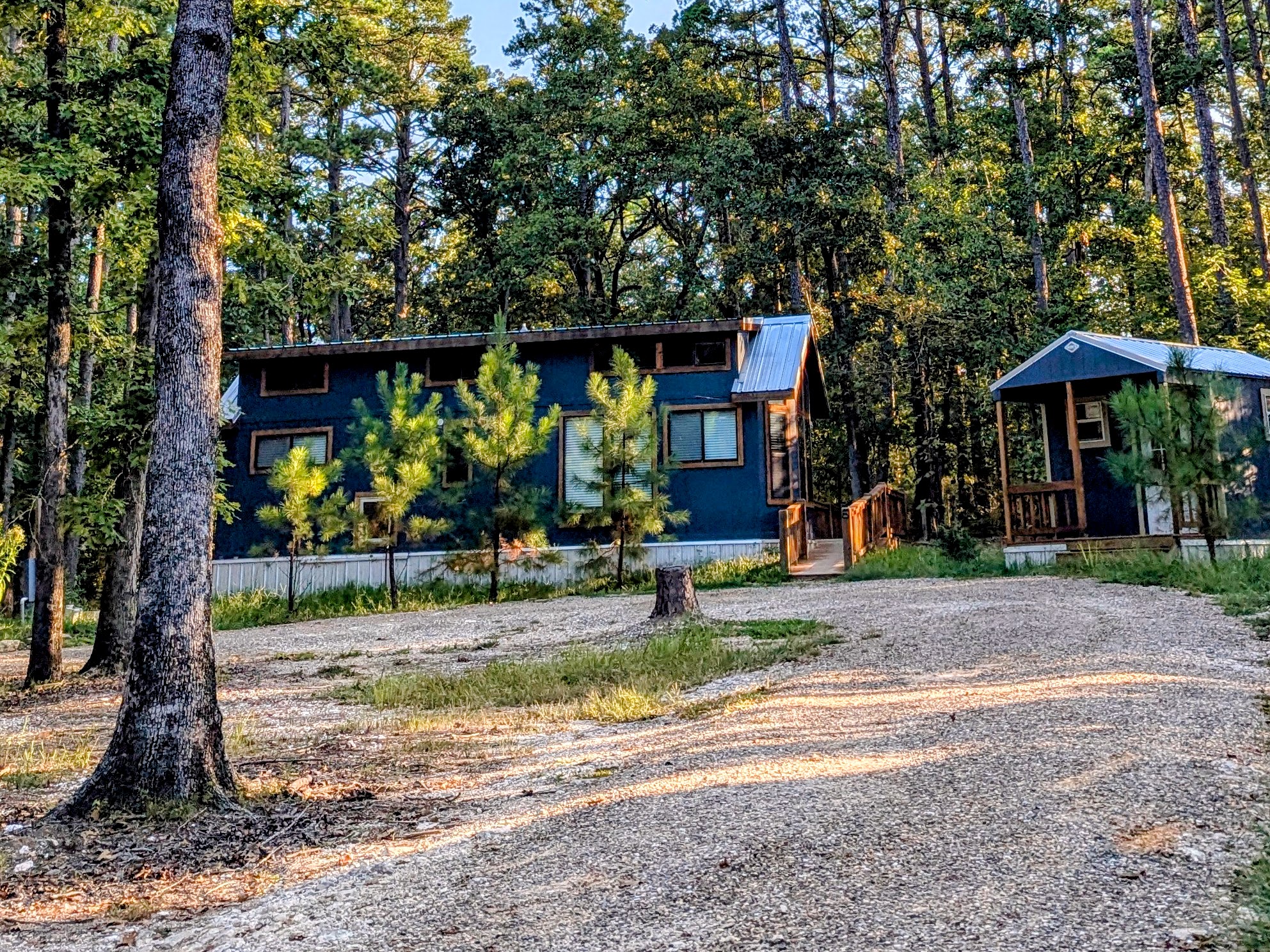 Circular gravel driveway