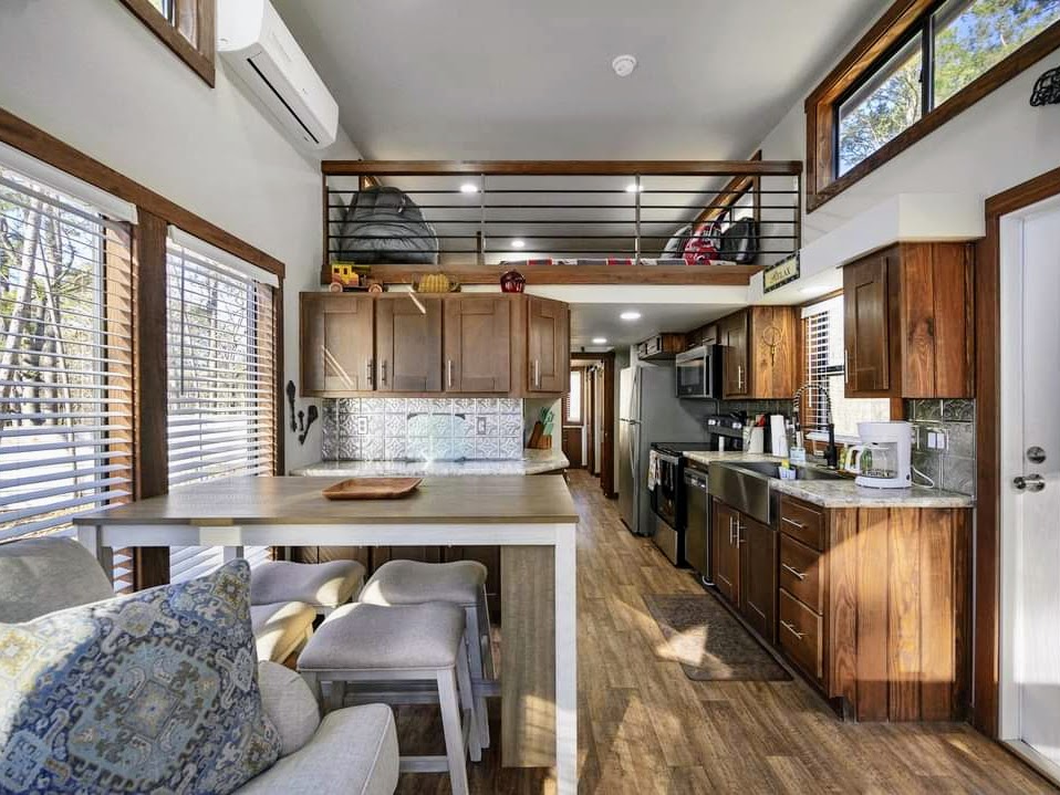 Open-concept living & kitchen