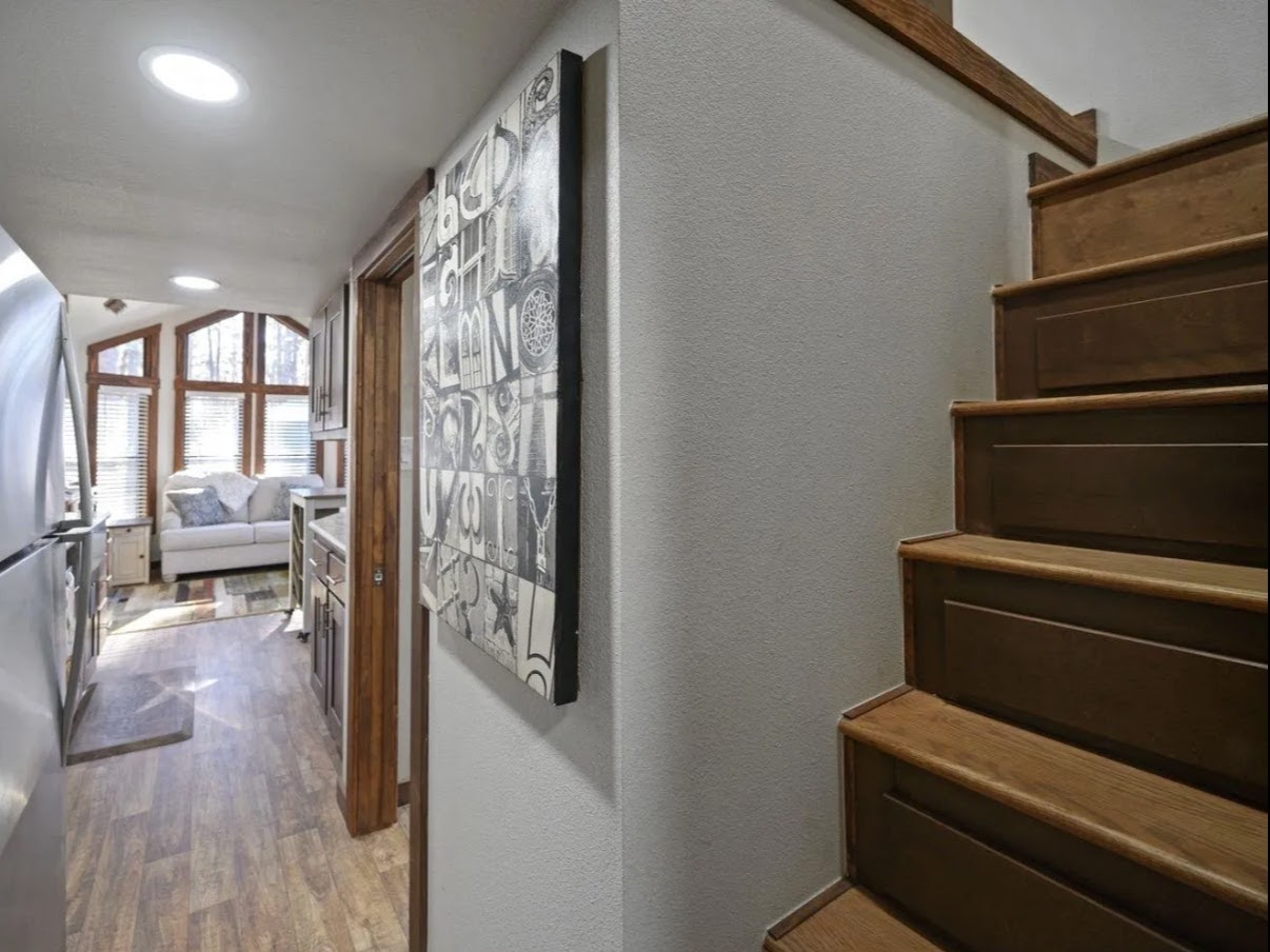 Staircase up to the loft